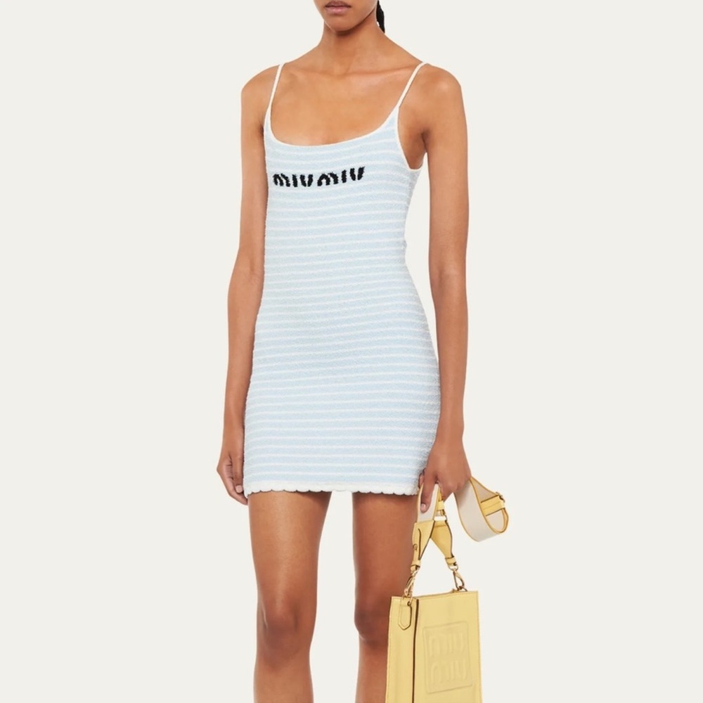 MIU MIU STRIPED MINI DRESS size IT 36 (fits 0-2 US)